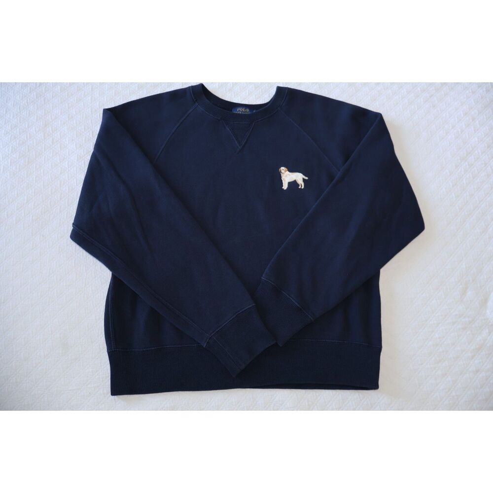RARE Polo Ralph Lauren Embroidered Dog Sweatshirt
